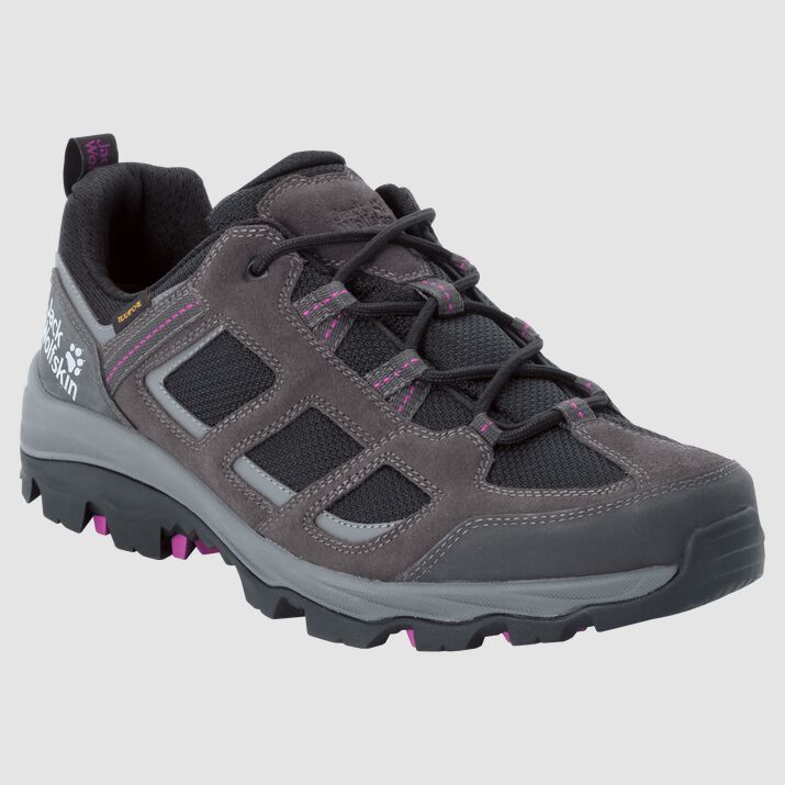 Zapatillas Senderismo Jack Wolfskin Vojo 3 Texapore Low Mujer Grises Oscuro/Morados Mexico-3418976